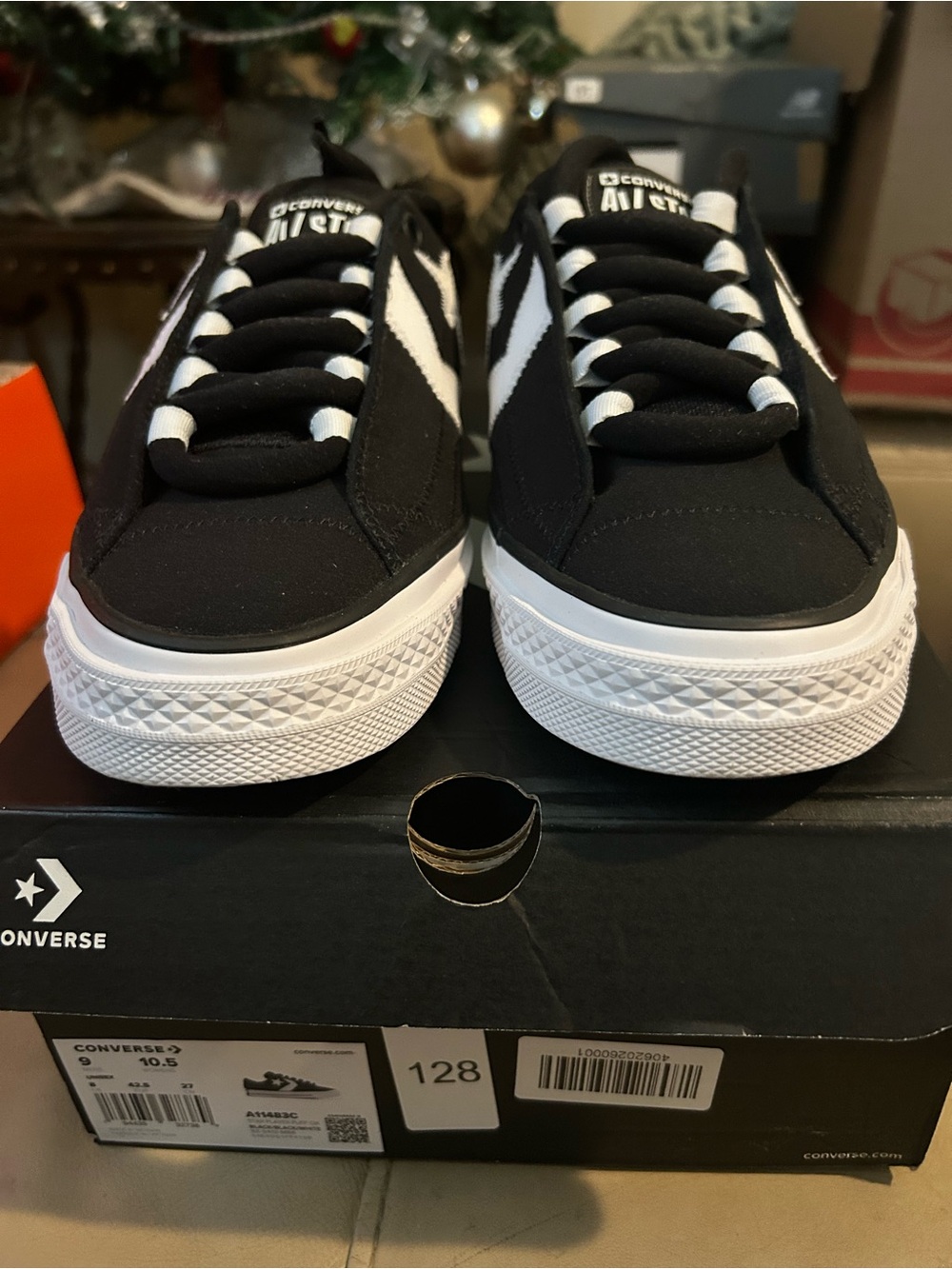 Converse All Star Black and White Platform Low-Top Sneakers